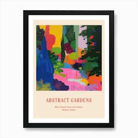 Colourful Gardens Mount Stewart House And Gardens Northern Ireland 2 Red Poster Art Print