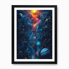 Space And Planets Art Print