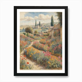 Garden In France Art Print