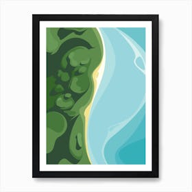 Forest And Ocean Art Print