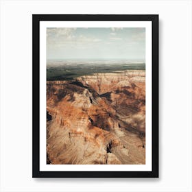 Cloud Patterns On The Grand Canyon Art Print