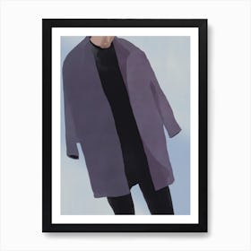 Purple Coat Art Print