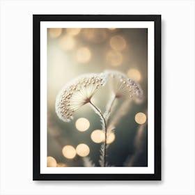 Silver Pearls Art Print