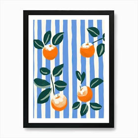 Apricots Fruit Summer Illustration 5 Art Print