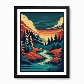 Landscape Painting 1 Art Print