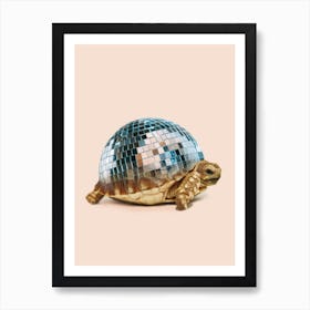 DISCO TURTLE Art Print