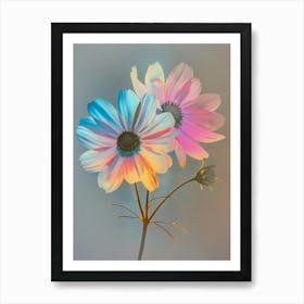 Iridescent Flower Daisy 1 Art Print