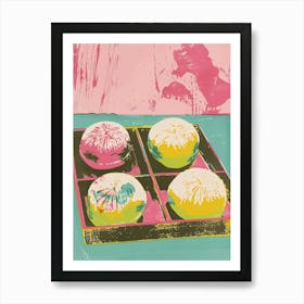 Takoyaki Duotone Silkscreen 2 Art Print