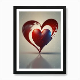 Abstract Heart Poster