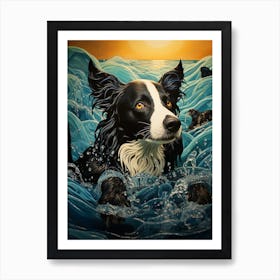 Border Collie Art Print