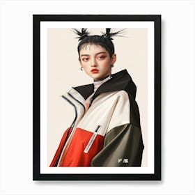 Asian Model K-Pop Girl Art Print