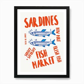 Sardines Fish Market Poster