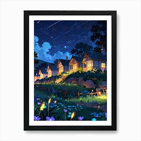 Night Scene 1 Art Print