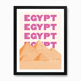 Egypt Pyramids Art Print