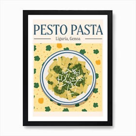 Pesto Pasta Art Print