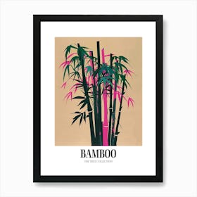 Bamboo Tree Colourful Illustration 2 Poster Art Print