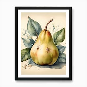 Pear green Art Print