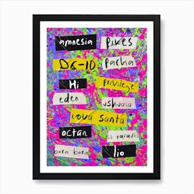 Ibiza Club Poster Art Print