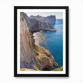 Cap de Formentor on Majorca island, Spain, Rocks and cliffs Art Print