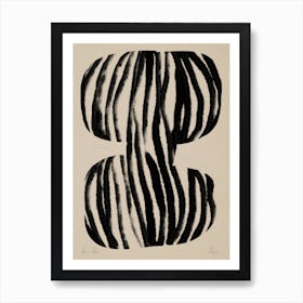 Black Stripes Object 01 Art Print