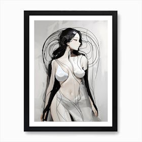 Sexy Girl Art Print