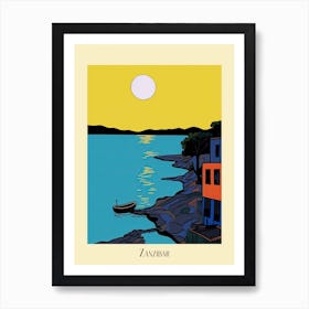 Poster Of Minimal Design Style Of Zanzibar, Tanzania 2 Art Print