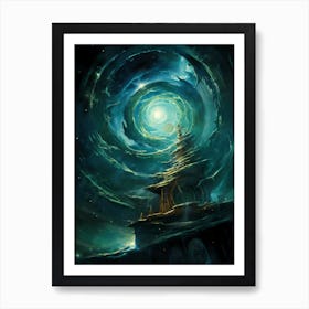 Temple In The Sky Art Print