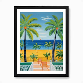 Miami Beach, Florida, Matisse And Rousseau Style 5 Art Print