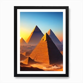 Pyramids Of Giza 1 Art Print