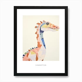 Nursery Dinosaur Art Sinraptor 1 Poster Art Print