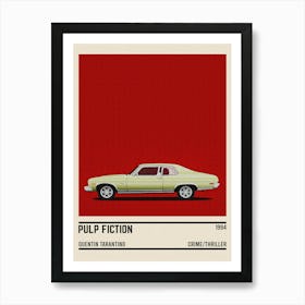 Pulp Fiction Car Art Print