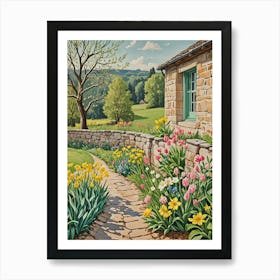 Country Garden Path Art Print