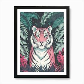 Tiger And Tropical Nature 1 Art Print