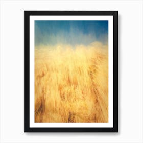 Sand Dune Grass And Blue Sky Art Print