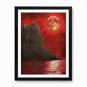 Red Moon In The Sky 2 Art Print