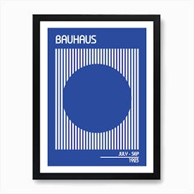 Bauhaus Blue 1 Art Print