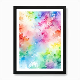 Watercolor Splashes Background 2 Art Print