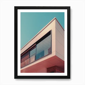 Modern House With Balcony Art Print