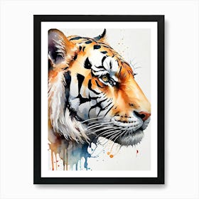 Tiger head Art Print