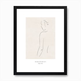 Nude Study 1 Art Print