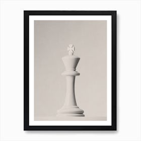 CHESS - The White King I Art Print