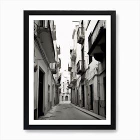 Cadiz, Spain, Black And White Old Photo 2 Art Print