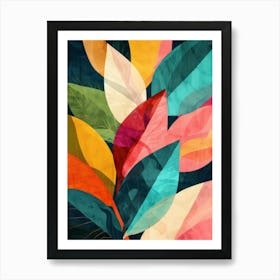 Abstract Leaves 35 Art Print