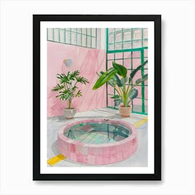 Pink Pool 10 Art Print