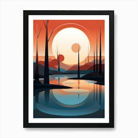 Futuristic Abstract Minimalist 12 Art Print