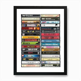 Musicals Poster - Vintge Cassette Print Art Print