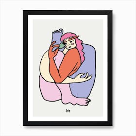 Self Hug Art Print