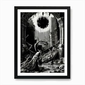 Dark Gothic Demon Art Print