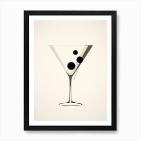 Mid Century Modern Vesper Floral Infusion Cocktail 2 Art Print