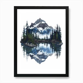 Mountain Lake Art Print